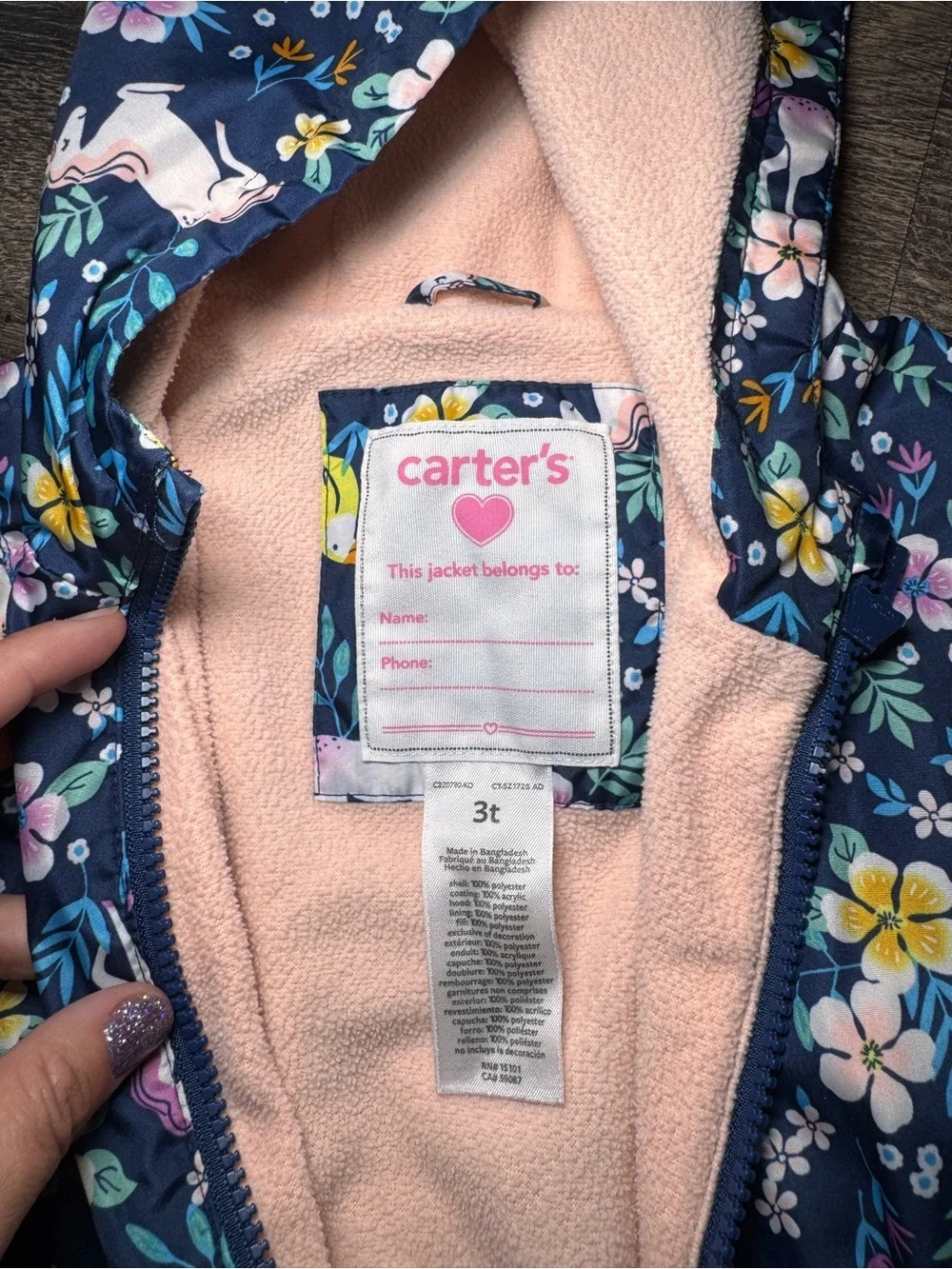 Carters rain jacket